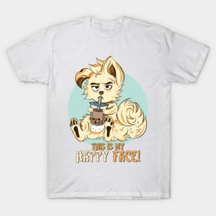 The Cutest Japanese Dog 2 - Bubble team Time - This is my Happy Face! T-Shirt